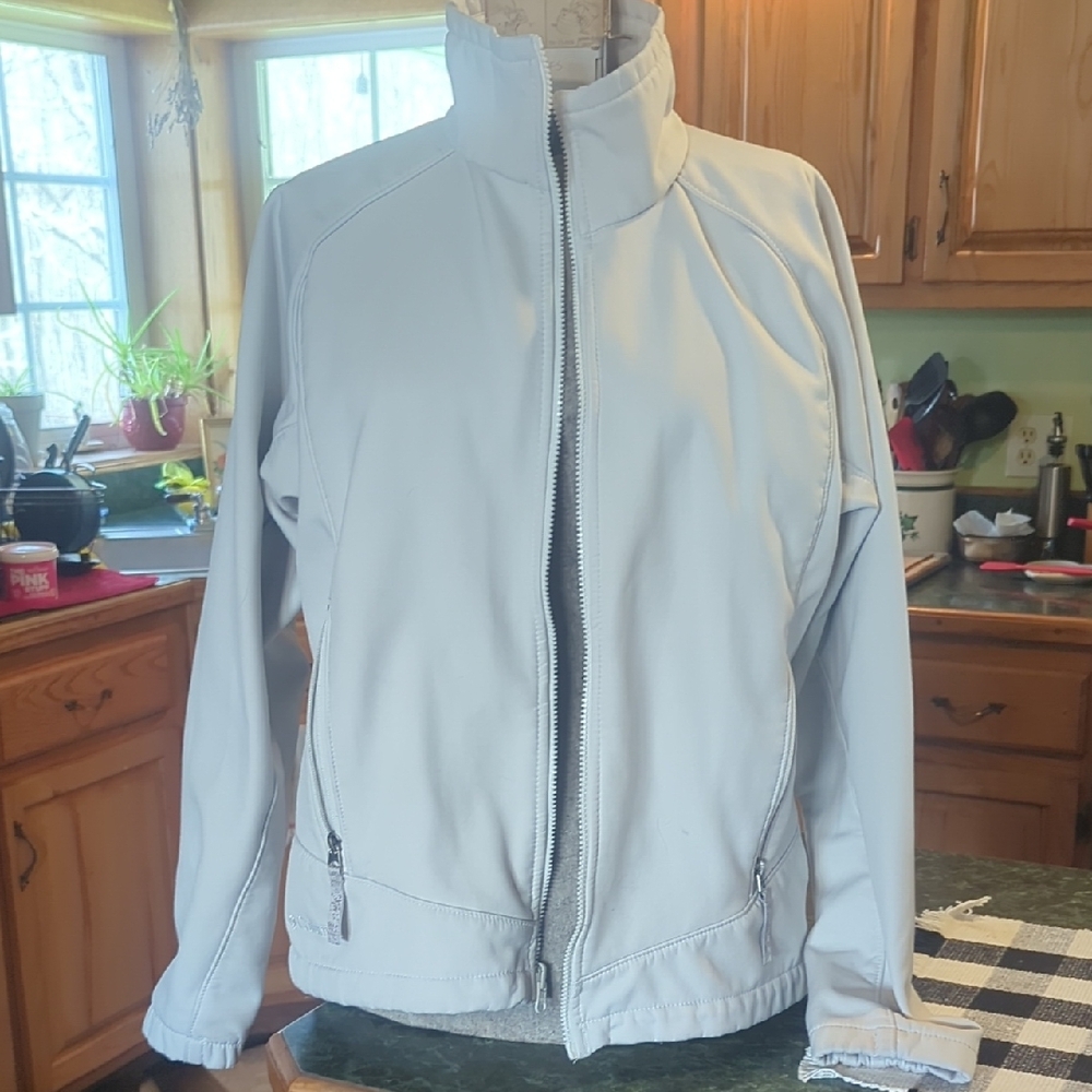 Light Gray Zip-Up Jacket